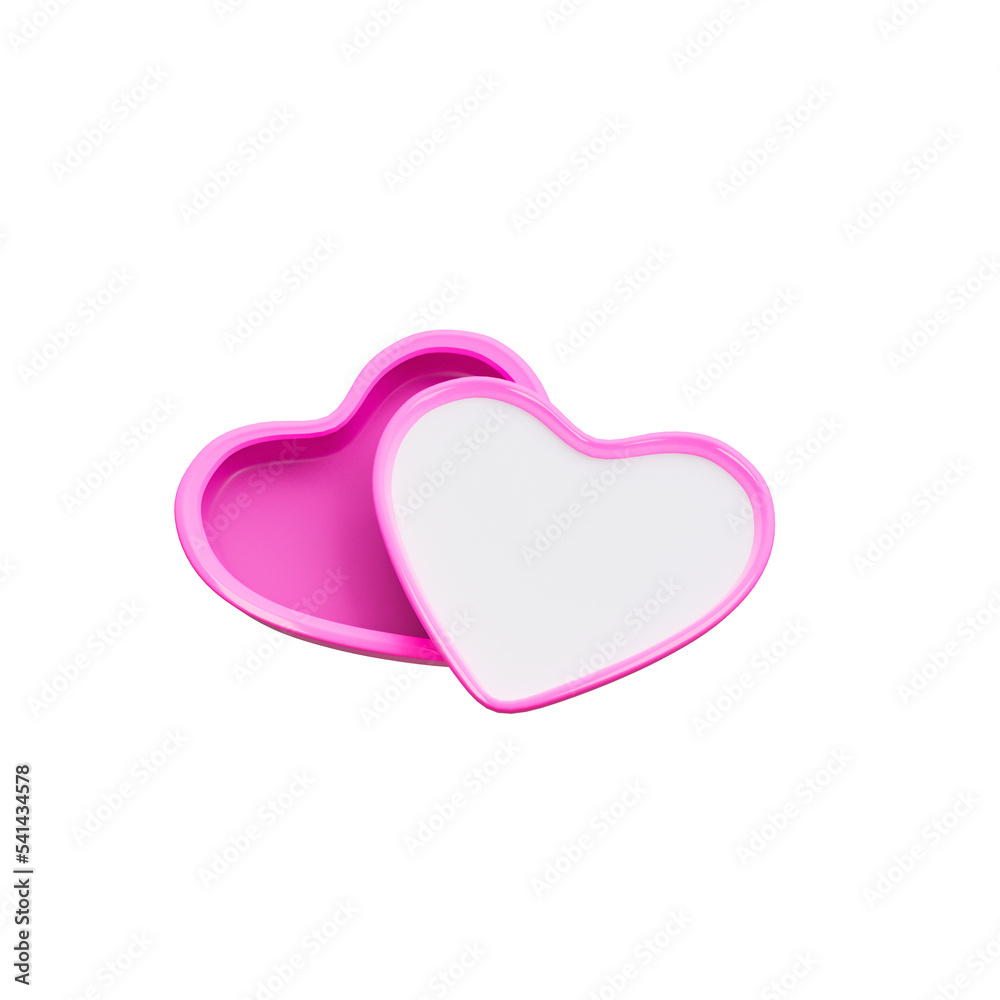 Heart icon isolated 3d render illustration