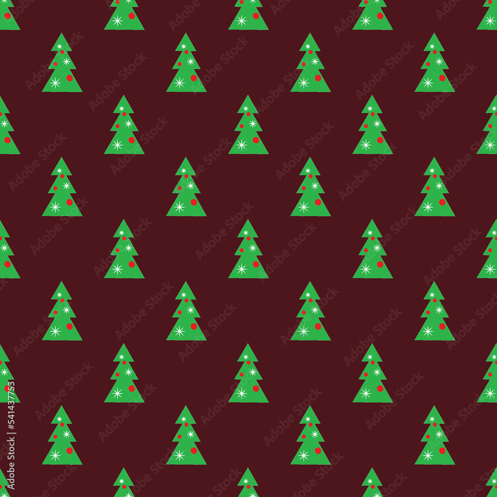 new year, christmas tree vector seamlees pattern for greting card, wrapping paper, textil new year, christmas tree vector seamlees pattern for greting card, wrapping paper, textil