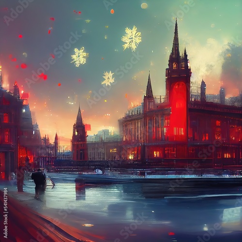 Christmas eve in London