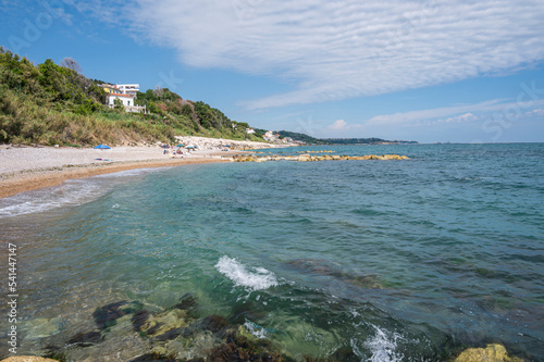 Fototapeta Naklejka Na Ścianę i Meble -  The beautiful beach of Calata Turchina with crystal clear and blue sea