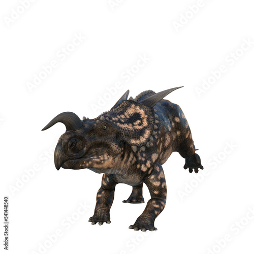 Einosaurus Dinosaur. 3D illustration isolated on transparent background. © IG Digital Arts