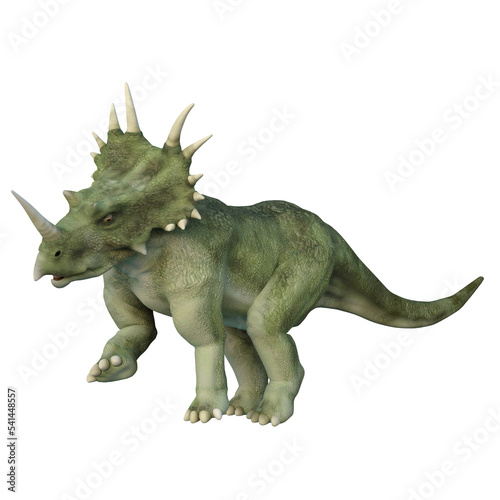 Styracosaurus Dinosaur. 3D illustration isolated on transparent background. © IG Digital Arts