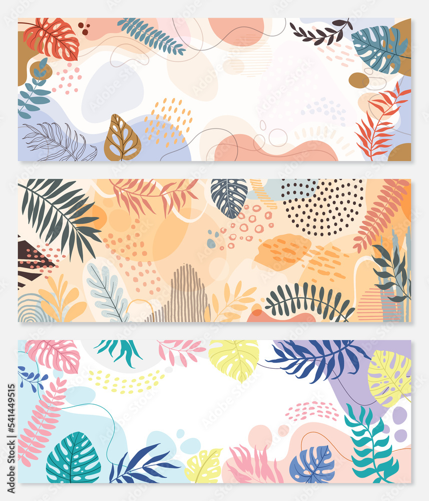 Set Design banner frame flower Spring background with beautiful. flower background for design. Colorful background with tropical plants. Set Design banner frame flower Spring background with beautiful. flower background for design. Colorful background with tropical plants.