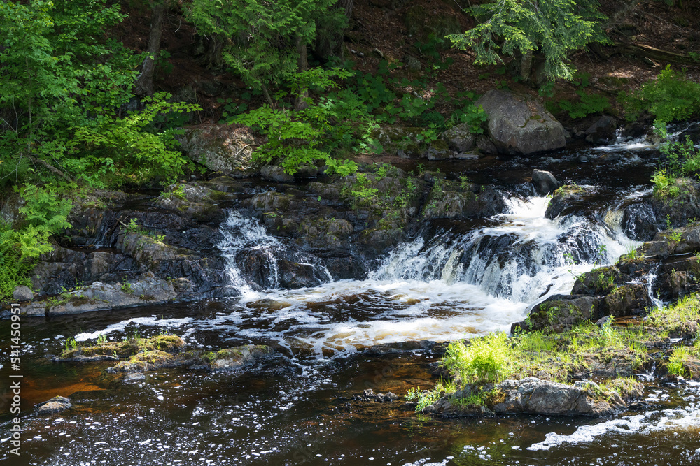 Dead River Falls, small waterfall in Michigan Dead River Falls, small waterfall in Michigan