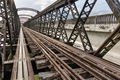 Victoria bridge is one of the oldest railway bridges in Malaysia. Now decommisioned, it is attractive tourism destination © ThamKC