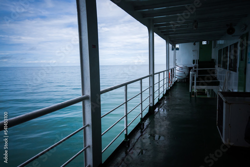 Fototapeta Naklejka Na Ścianę i Meble -  View of the sea during a boat trip