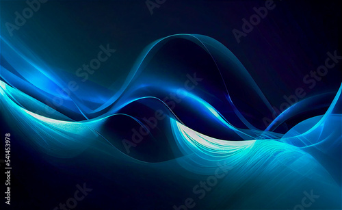 Abstract blue flow background