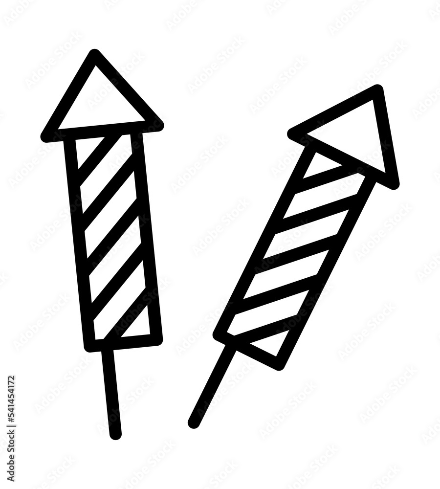 Sparkler beam flat line icon. Merry Christmas and Happy New Year symbol. Outline sign for mobile concept and web design, store. Sparkler beam flat line icon. Merry Christmas and Happy New Year symbol. Outline sign for mobile concept and web design, store.