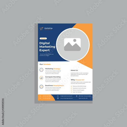 corporate flyer design template, business flyer design template, flyer design
