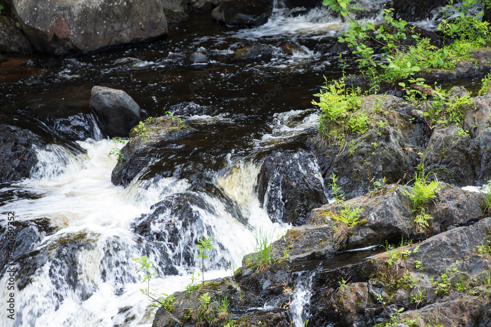 Dead River Falls, small waterfall in Michigan Dead River Falls, small waterfall in Michigan