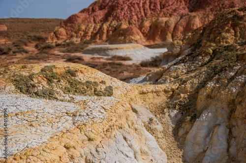 Landscape of multi-colored clay dunes. Mars on earth. © Михаил Решетников