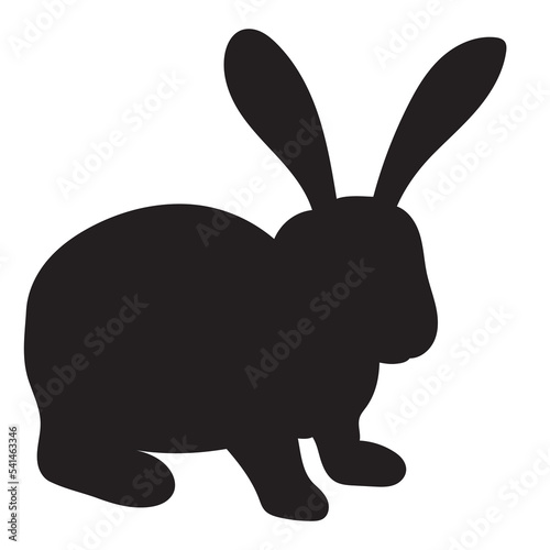 rabbit silhouette design isolated vector © zolotons