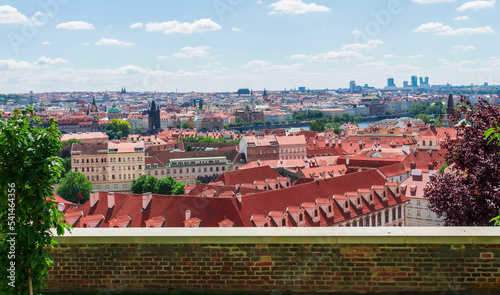 Old city of Prague. Czech Republic.Picturesque summer view. old architecture.