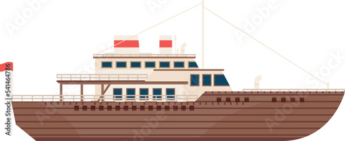 Passenger cruise ship icon. Marine travel boat