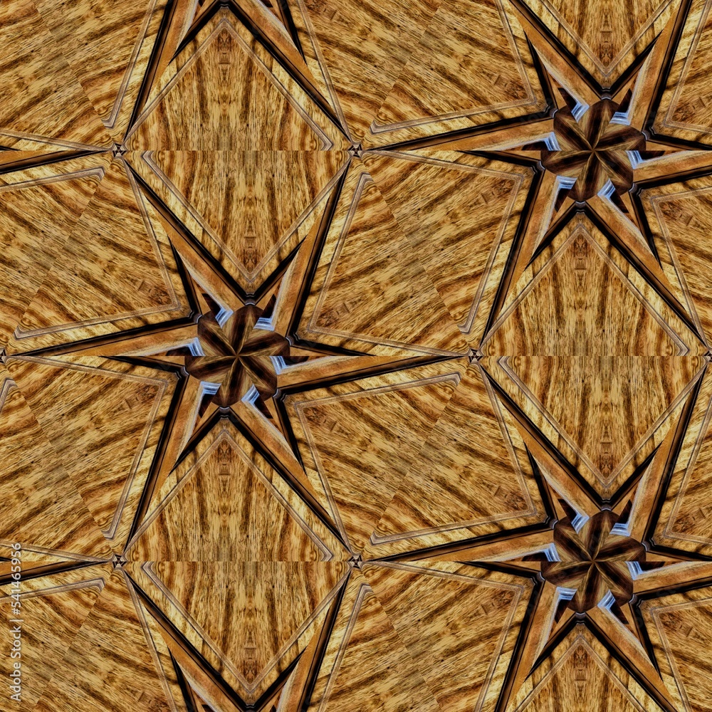 Wooden art texture. Geometric stripe ornament cover photo. Repeated pattern design for Moroccan textile print. Turkish fashion for floor tiles and carpet. Traditional mystic background design