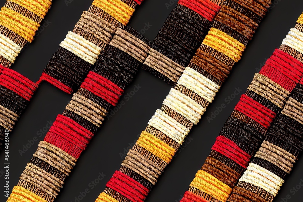 Knit cable decorative textile ribbons set. Soutache style isolated vertical pin stripes seamless graphic textured design, beige, grey, black, yellow, pink, green, orange, blue, white, red color Knit cable decorative textile ribbons set. Soutache style isolated vertical pin stripes seamless graphic textured design, beige, grey, black, yellow, pink, green, orange, blue, white, red color