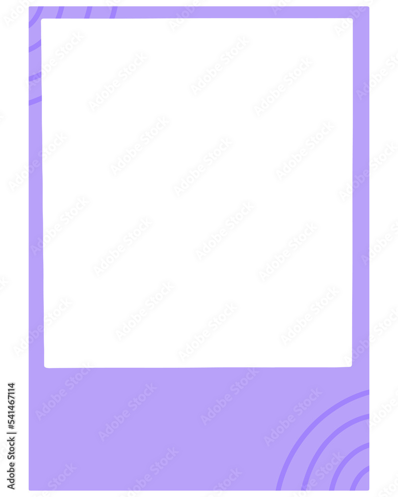 Polaroid Photo Frame with Curved Line Polaroid Photo Frame with Curved Line