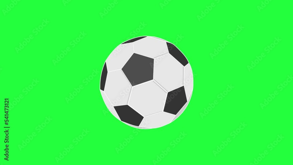 Animated soccer ball and countdown timer from 3 to 0 seconds on white and green background Animated soccer ball and countdown timer from 3 to 0 seconds on white and green background