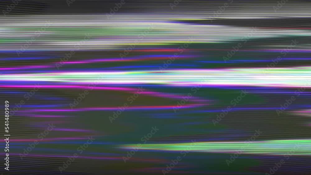 Old retro square television on green and yellow neon background, screen with ripples and interference Old retro square television on green and yellow neon background, screen with ripples and interference