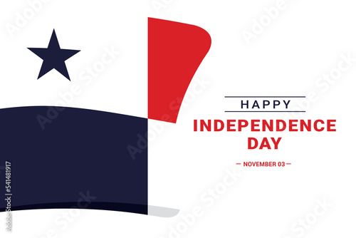Panama Independence Day. Vector Illustration. The illustration is suitable for banners, flyers, stickers, cards, etc.