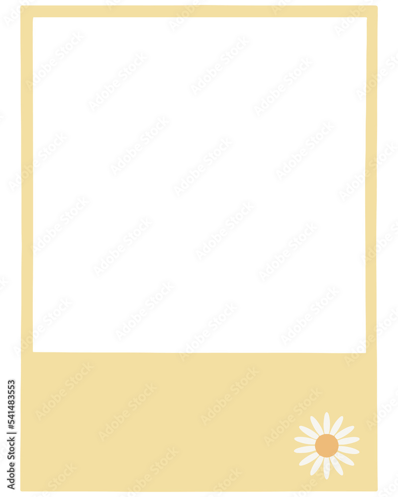 Daisy Flower Polaroid Photo Frame