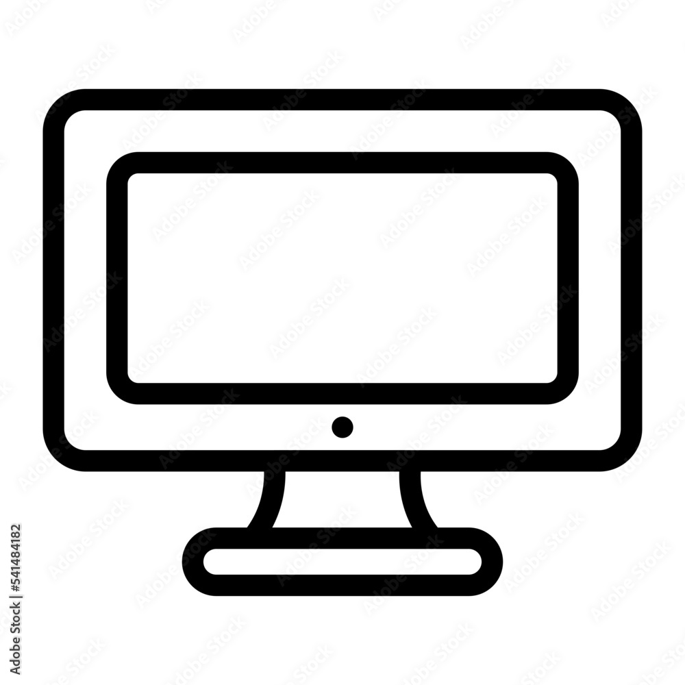 computer line icon computer line icon
