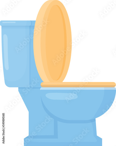 Toilet icon. Ceramic bowl symbol. Cartoon bathroom