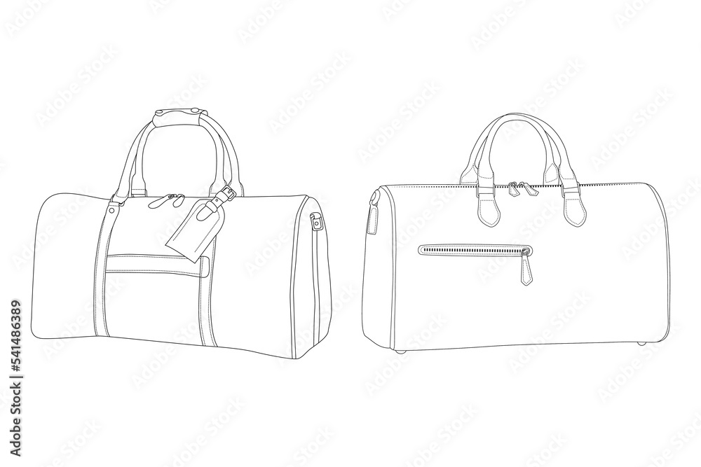 Duffle bag money mascot illustration. Illustration of a duffle bag mascot  full of money. | CanStock