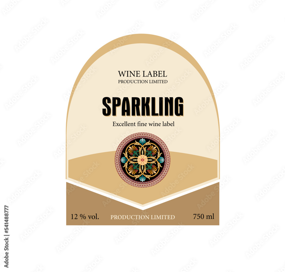 WINE LABEL COLLECTION DECORATIVE STICKER PROSECCO STYLE ITALIAN CLASSIC