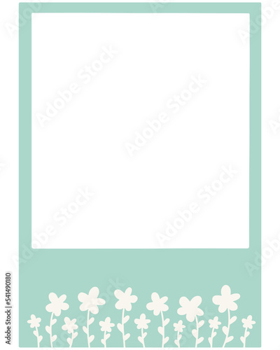 Flower Pastel Polaroid Photo Frame