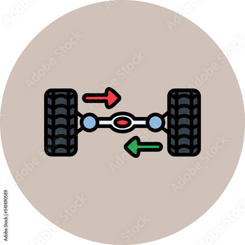 Wheel Alignment Icon
