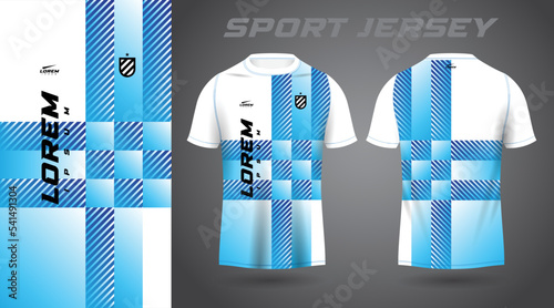 blue shirt sport jersey design