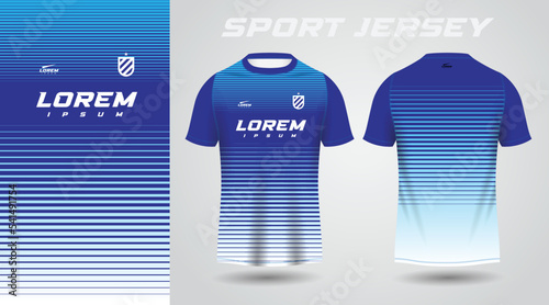 blue shirt sport jersey design