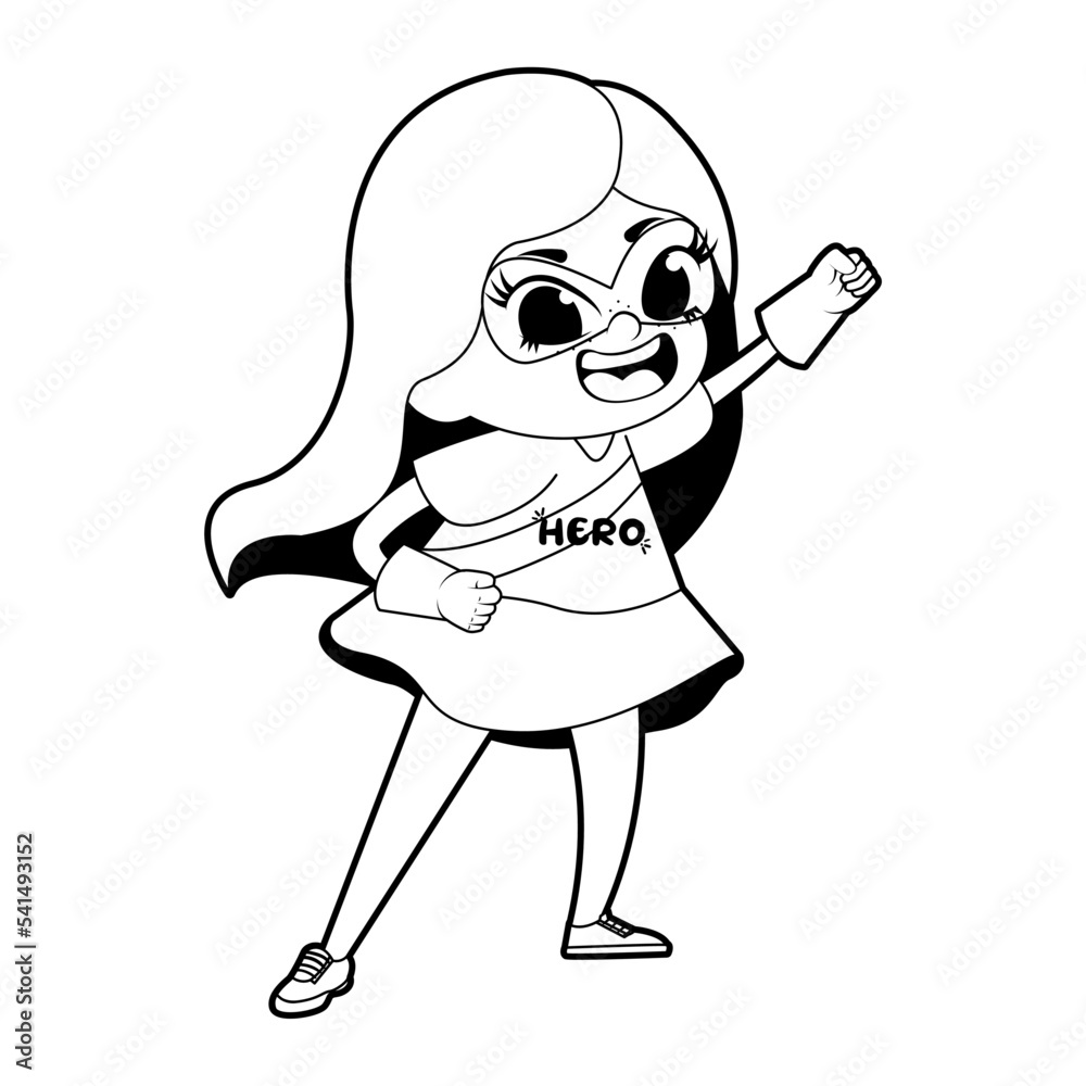 Isolated girl disguised Hallloween costume Vector Isolated girl disguised Hallloween costume Vector
