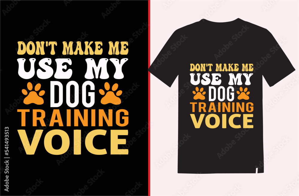 Dog t-shirt design and dog vector