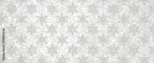 luxury white snowflakes geometric pattern chirstmas background