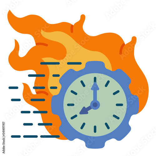 rush flat icon