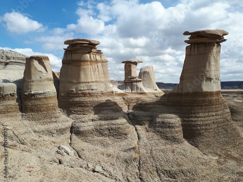 Beautiful shot of a hoodoo near Drumheller, Alberta