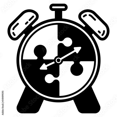 puzzle glyph icon photo