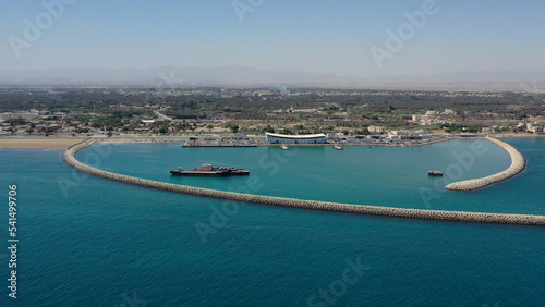 Aerial view of Sohar Fish Market in Sohar, Oman © ME_Photography