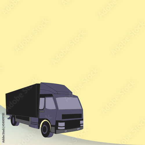 Delivery van truck