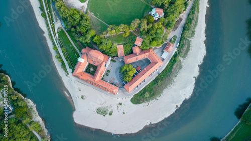 Abbey brewery clister Weltenburg near Danube river photo