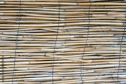 pattern of wicker reeds