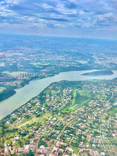 Photography aerial view of the city