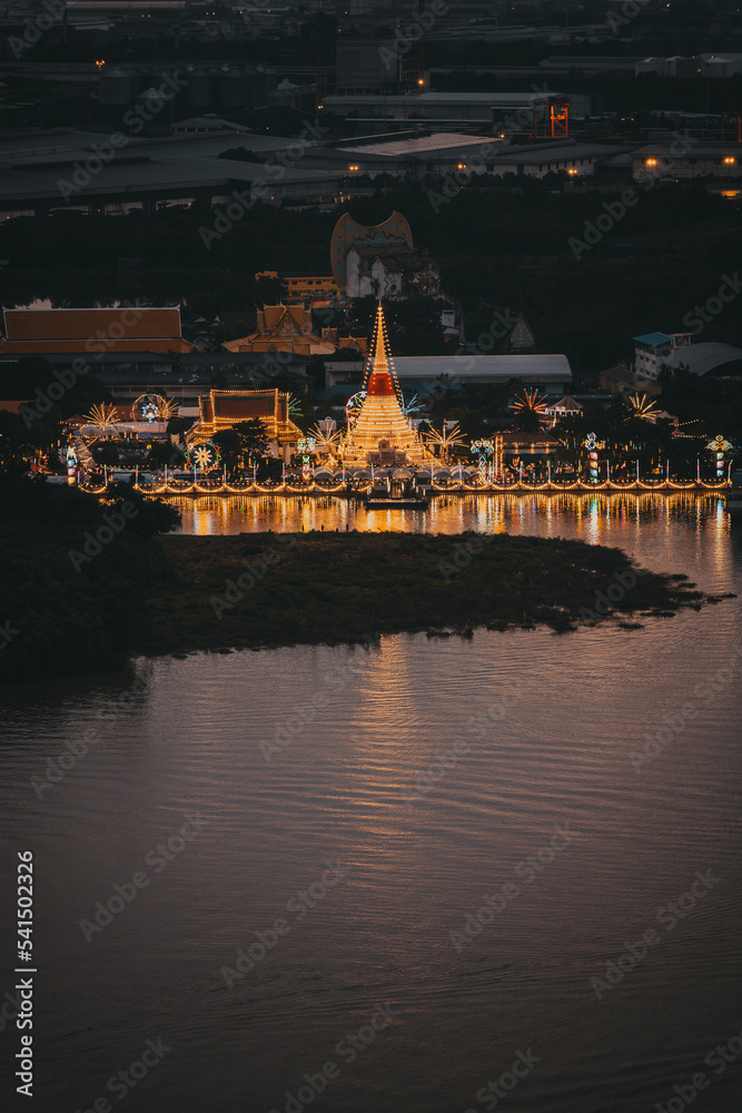 Fototapeta premium Samut Prakarn, Thailand - October 22, 2022 : Samut Prakarn festival that will held 1 time in a year