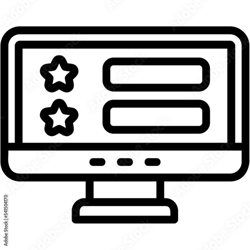 Obraz na płótnie Review Icon w salonie