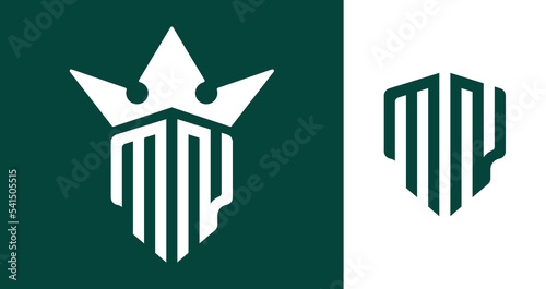 Creative Initial Letters MN Logo Designs.