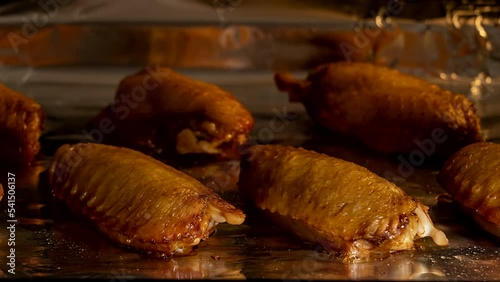 Baked Chicken Wings time lapse 