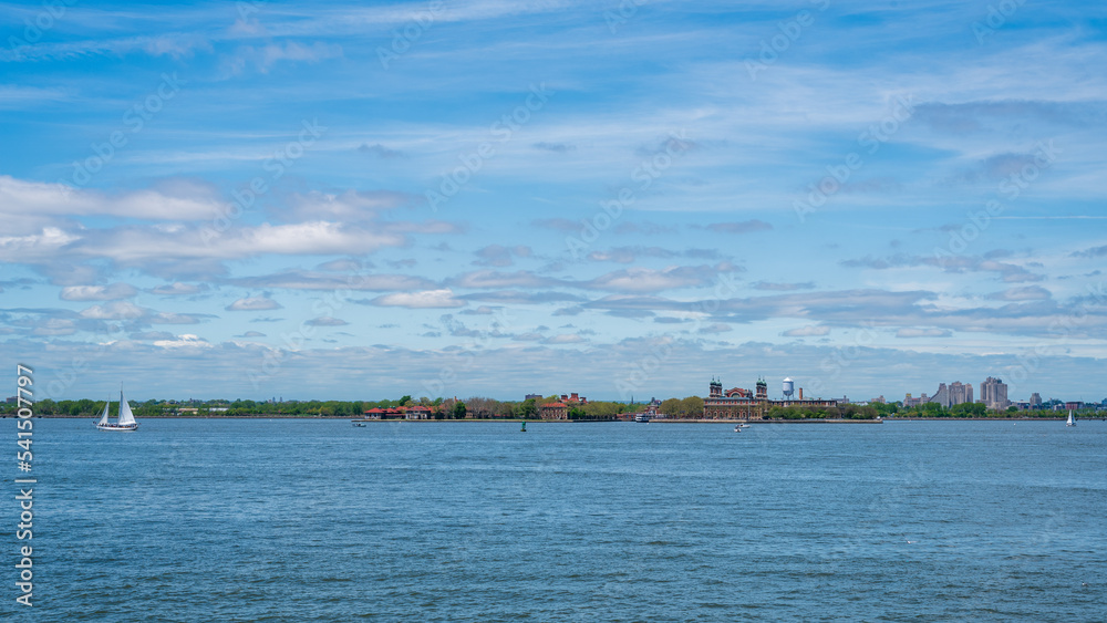 Ellis Island in New York Harbor