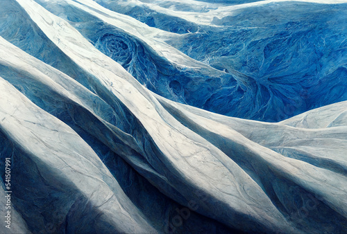 Wallpaper Mural Blue background texture, wavy sea pattern , icy windy and curvy illustration winter art  Torontodigital.ca